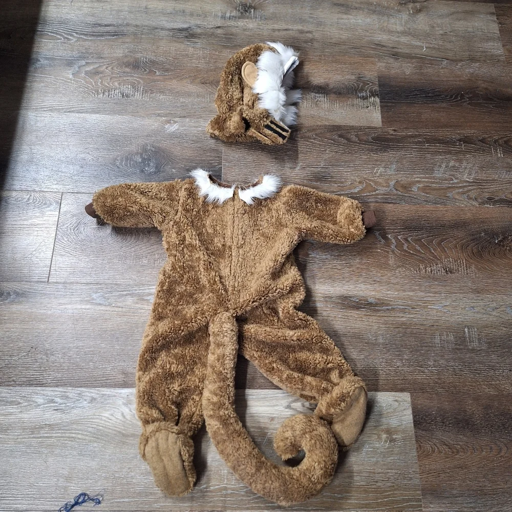 Handmade Fuzzy Monkey Costume, Child's 3T/4T
